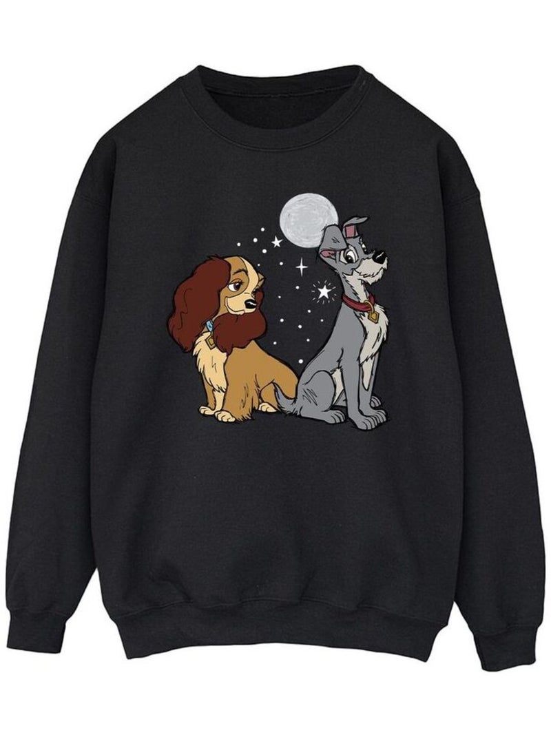 Disney - Sweat LADY AND THE TRAMP Noir - Kiabi