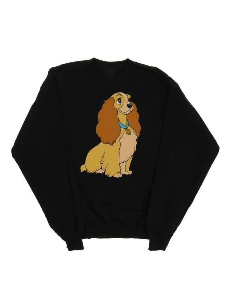 Disney - Sweat LADY AND THE TRAMP Noir - Kiabi