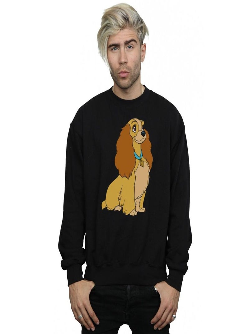 Disney - Sweat LADY AND THE TRAMP Noir - Kiabi