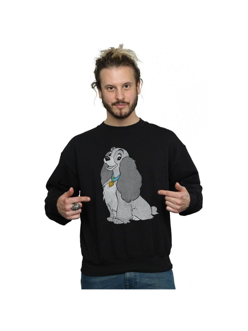 Disney - Sweat LADY AND THE TRAMP Noir - Kiabi
