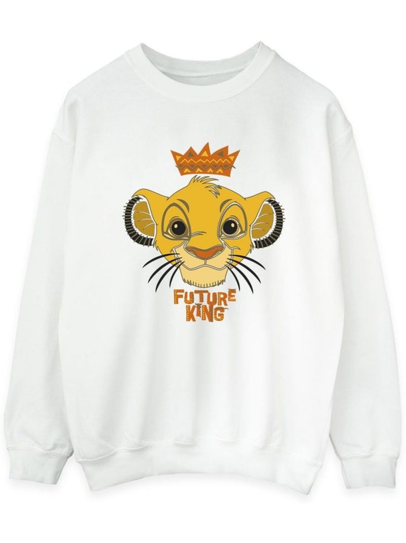 Disney - Sweat Le Roi Lion FUTURE KING Blanc - Kiabi