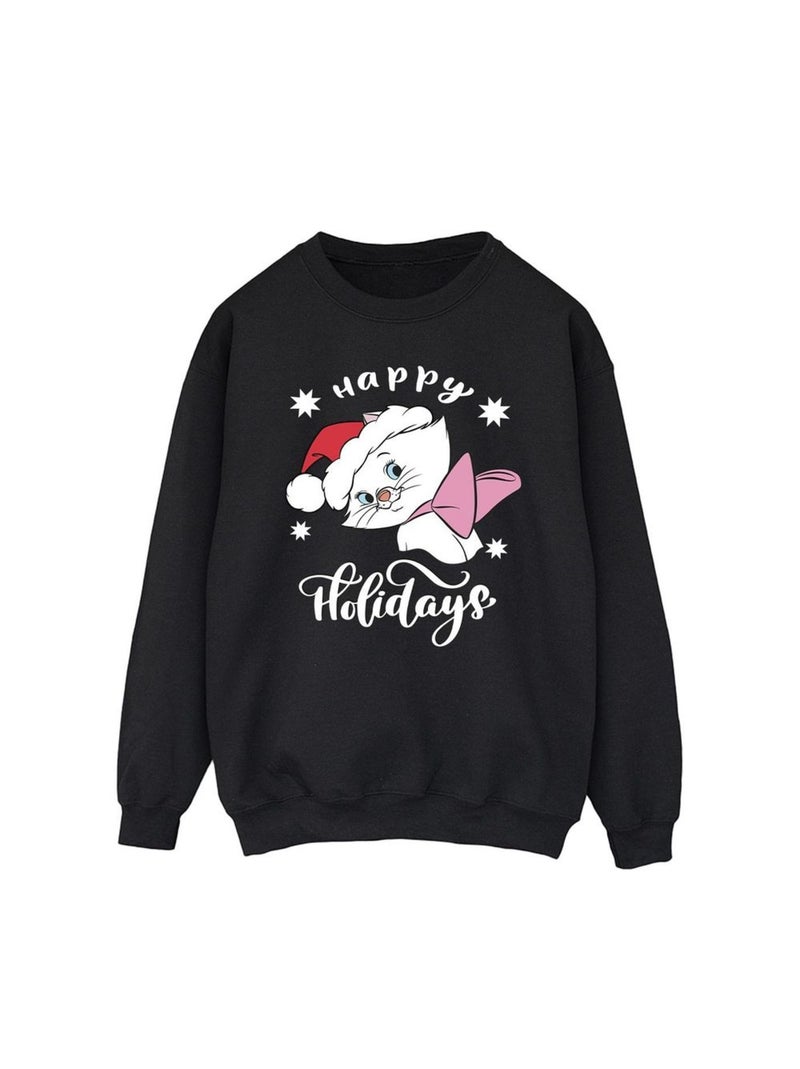 Disney - Sweat Les Aristochats HAPPY HOLIDAYS Noir - Kiabi