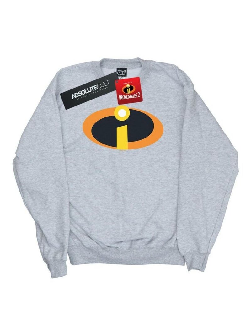 Disney - Sweat Les Indestructibles Gris chiné - Kiabi