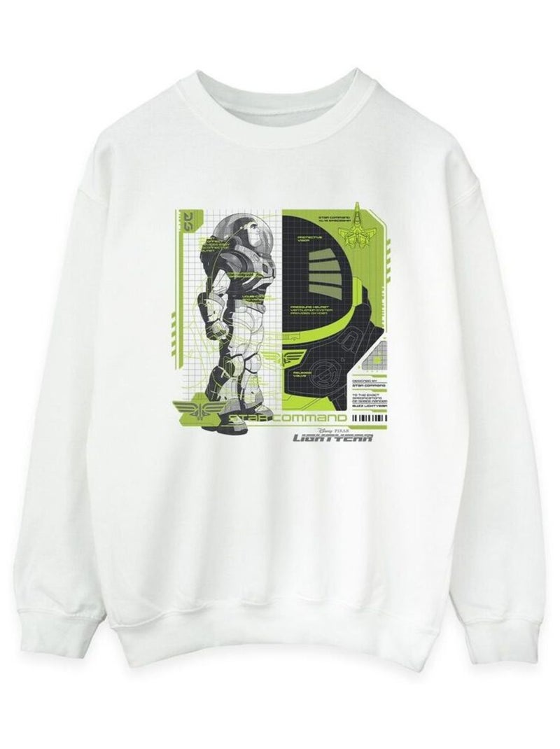 Disney - Sweat LIGHTYEAR Blanc - Kiabi