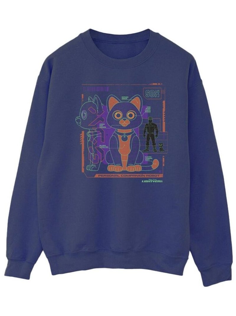 Disney - Sweat LIGHTYEAR Bleu marine - Kiabi