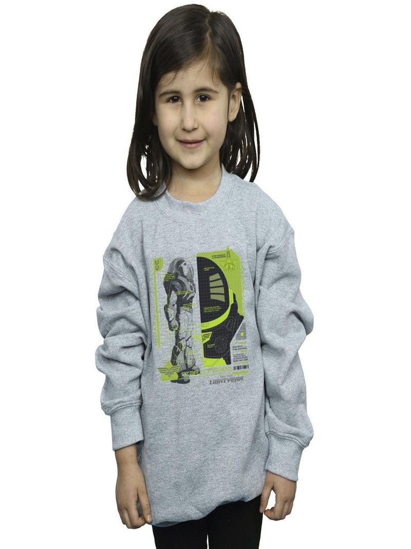 Disney - Sweat LIGHTYEAR Gris chiné - Kiabi