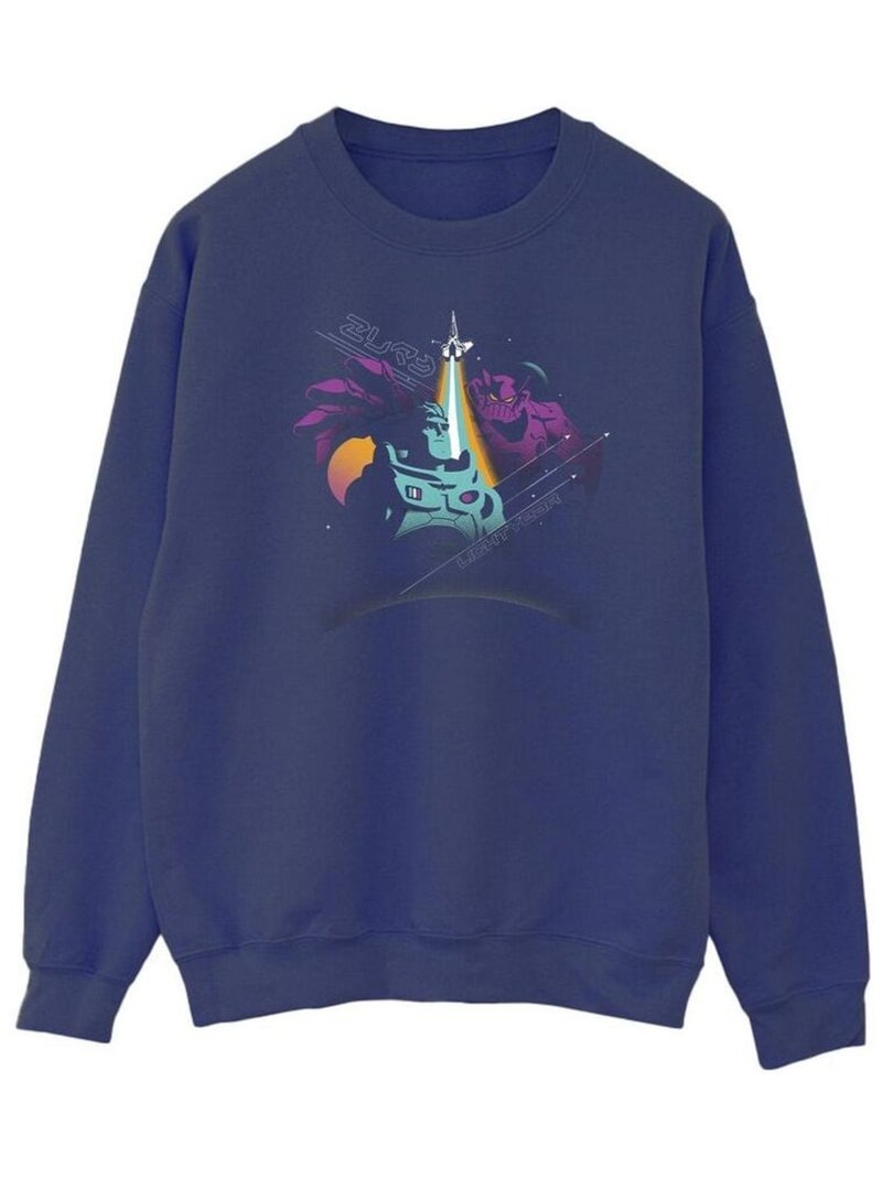 Disney - Sweat LIGHTYEAR IN SPACE Bleu marine - Kiabi