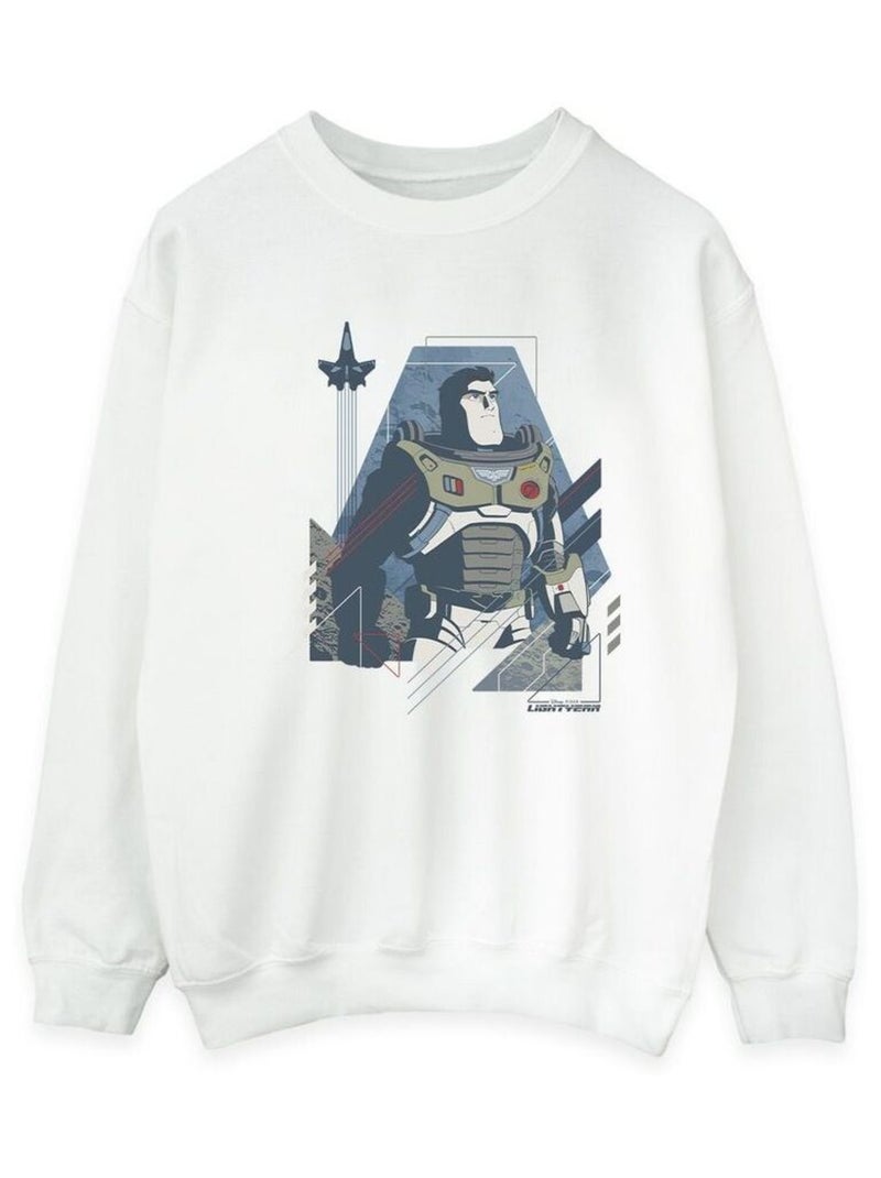 Disney - Sweat LIGHTYEAR LOOK TO THE STARS Blanc - Kiabi