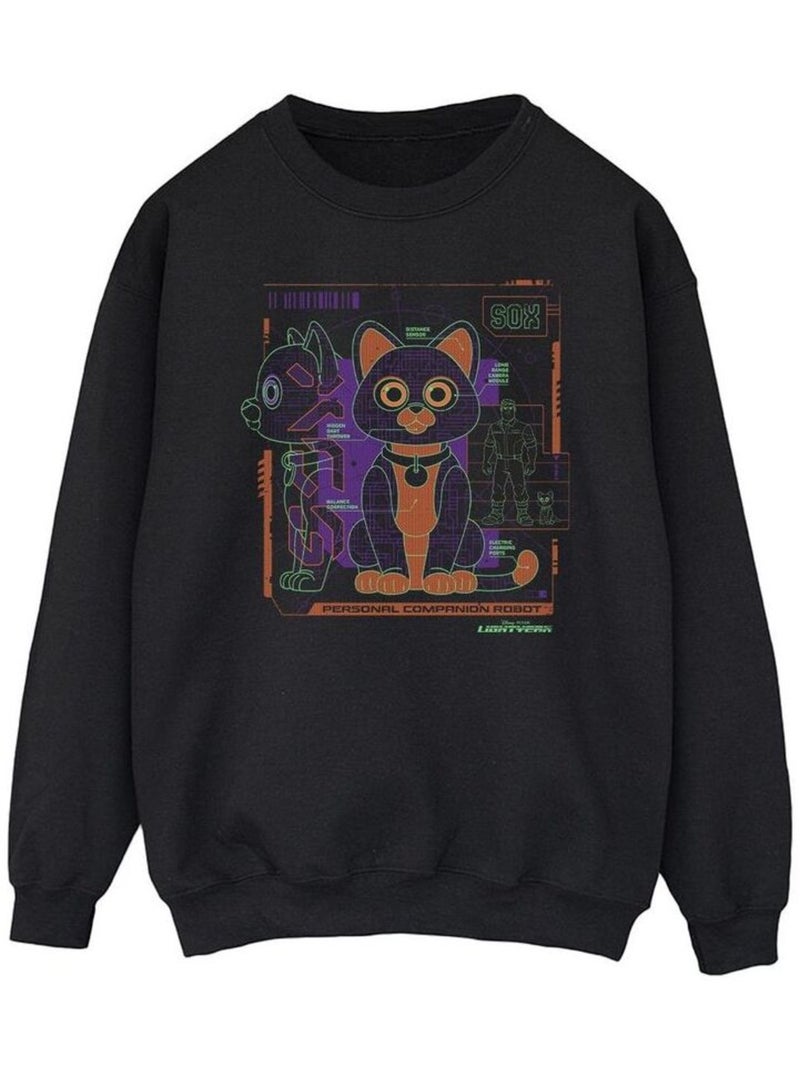 Disney - Sweat LIGHTYEAR Noir - Kiabi