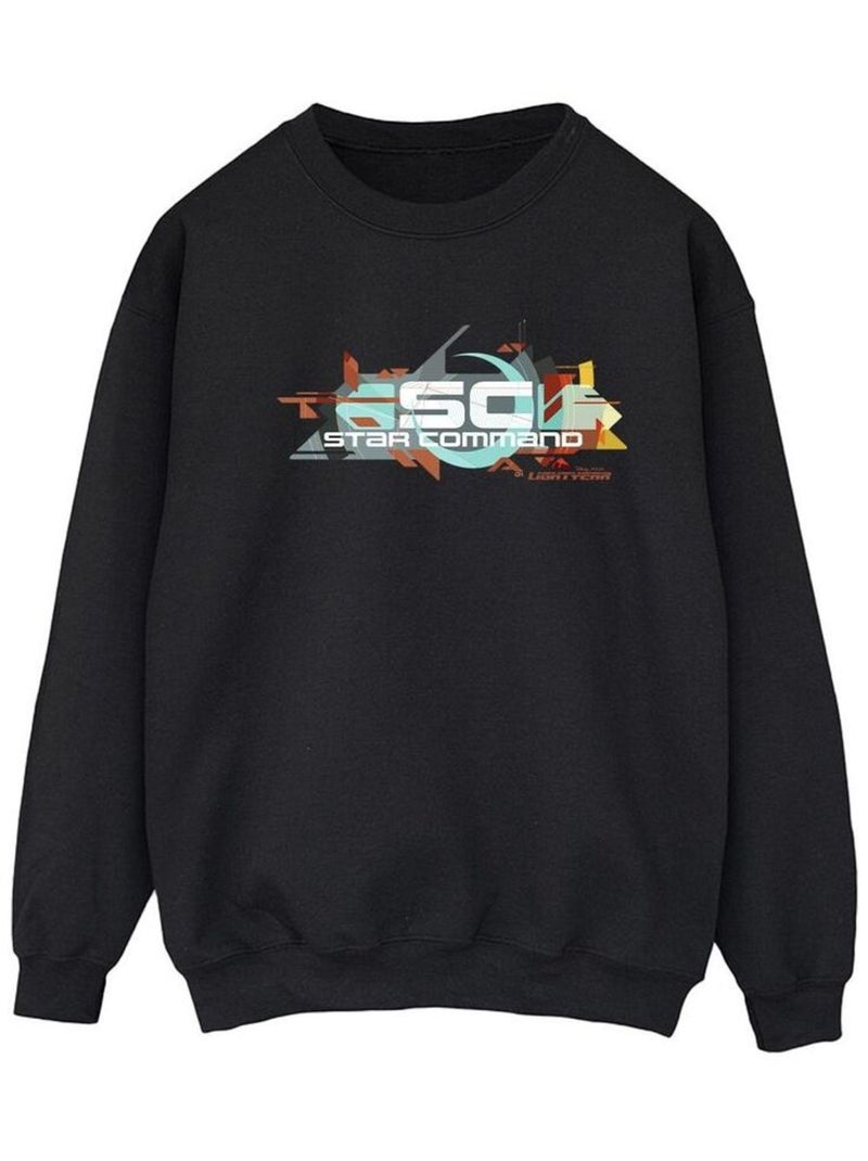 Disney - Sweat LIGHTYEAR STAR COMMAND GRAPHIC TITLE Noir - Kiabi