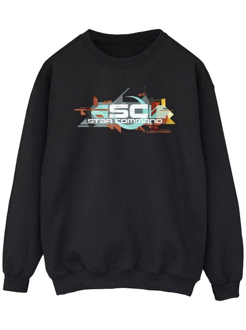 Disney - Sweat LIGHTYEAR STAR COMMAND GRAPHIC TITLE Noir - Kiabi