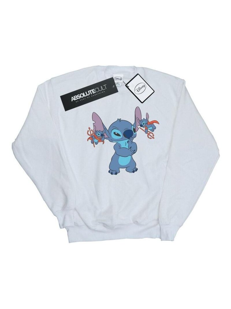 Disney - Sweat LITTLE DEVILS Blanc - Kiabi