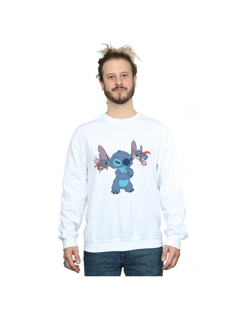 Disney - Sweat LITTLE DEVILS Blanc - Kiabi