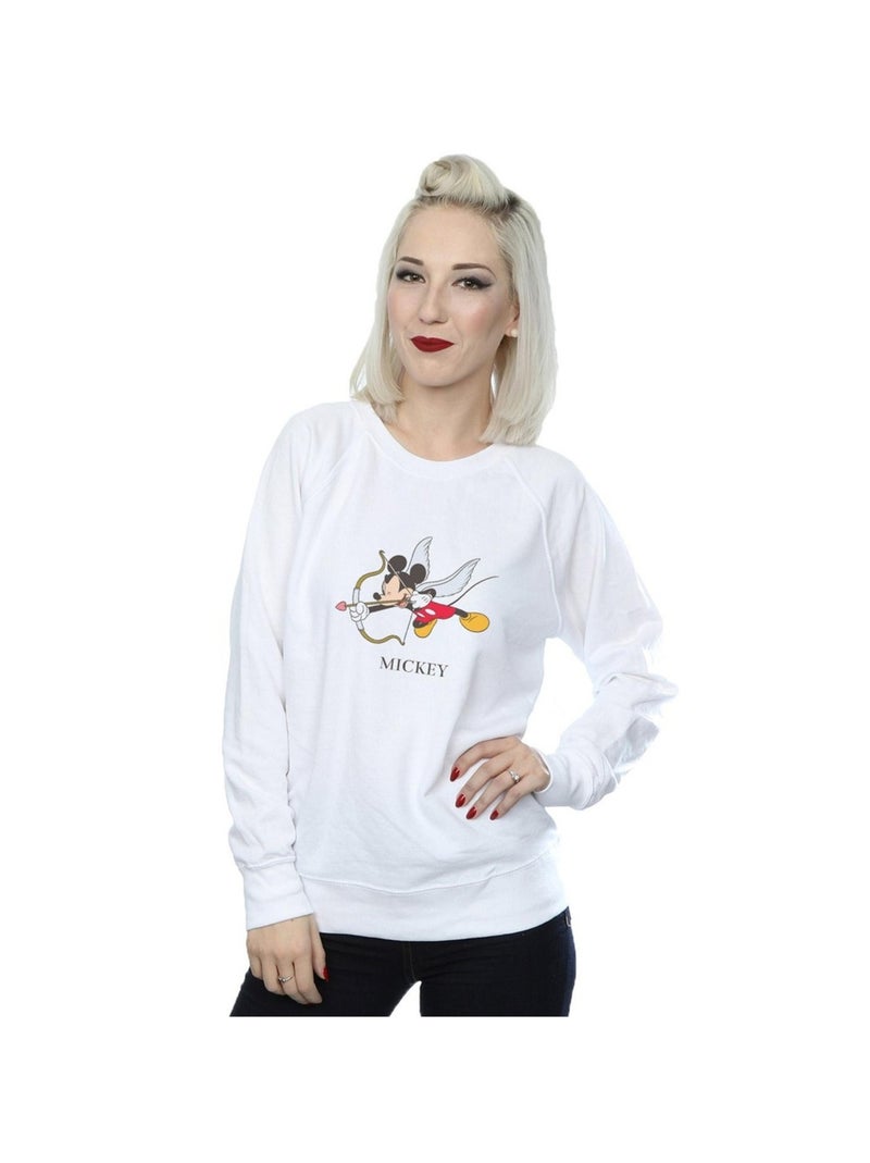 Disney - Sweat LOVE CHERUB Blanc - Kiabi