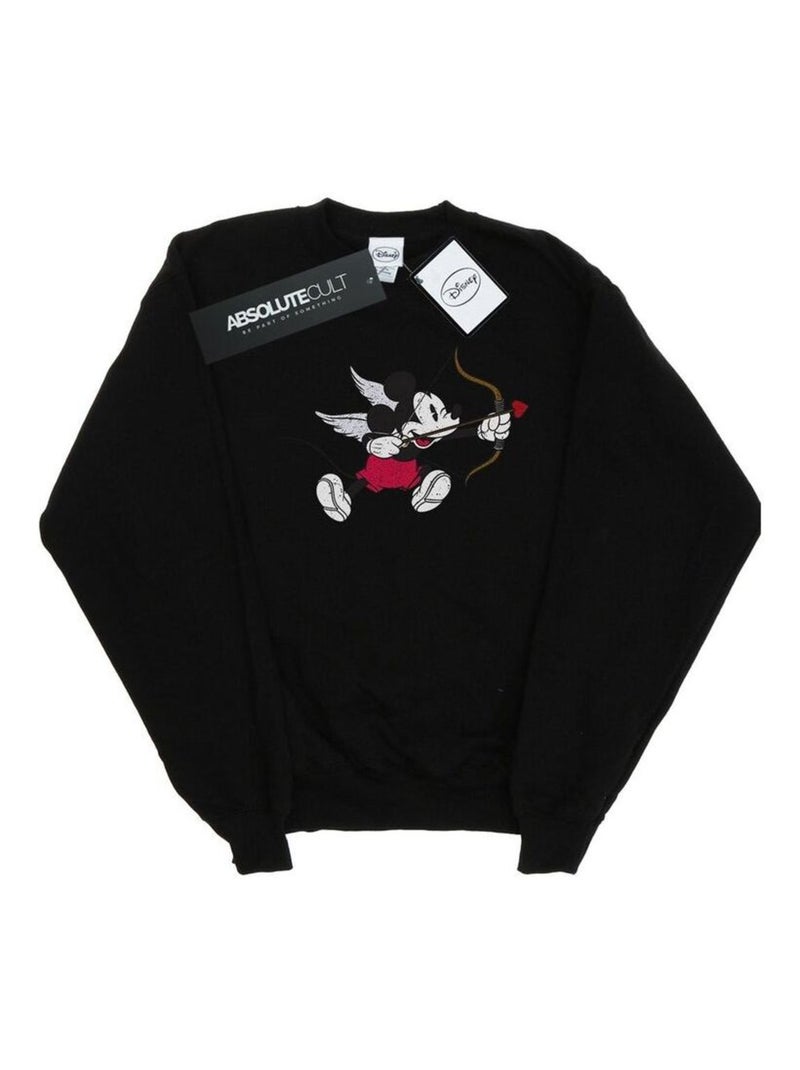 Disney - Sweat LOVE CHERUB Noir - Kiabi