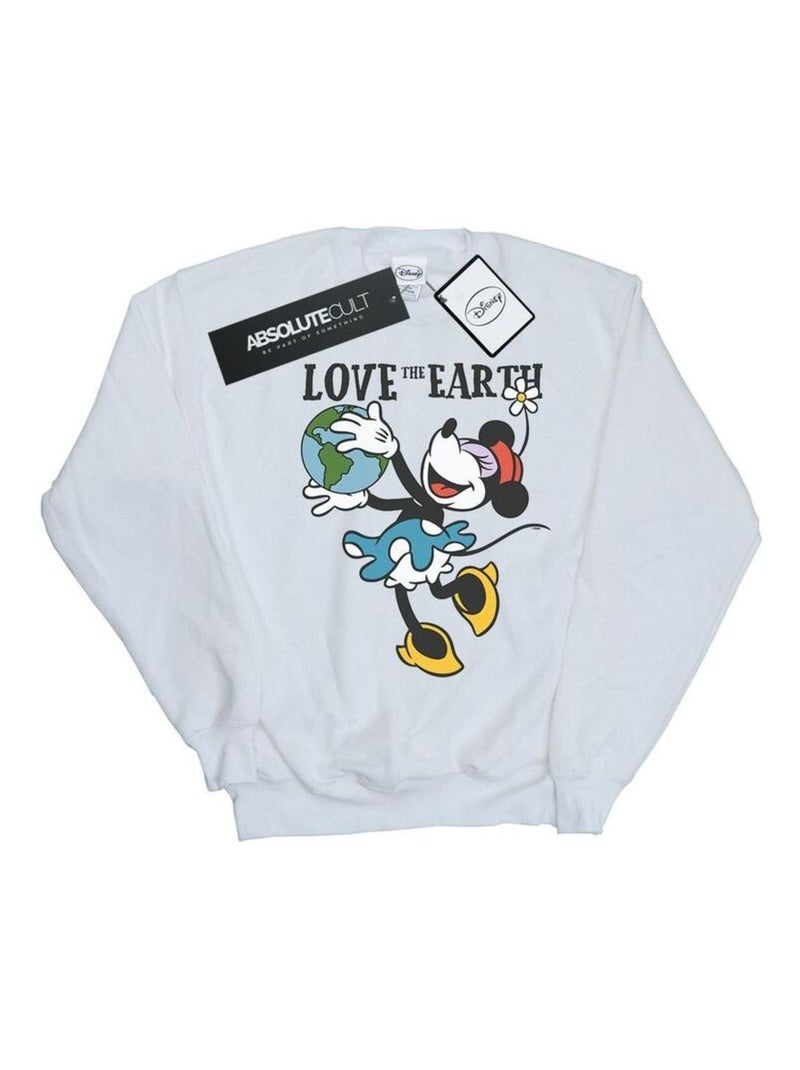 Disney - Sweat LOVE THE EARTH Blanc - Kiabi
