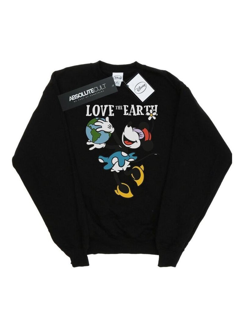 Disney - Sweat LOVE THE EARTH Noir - Kiabi