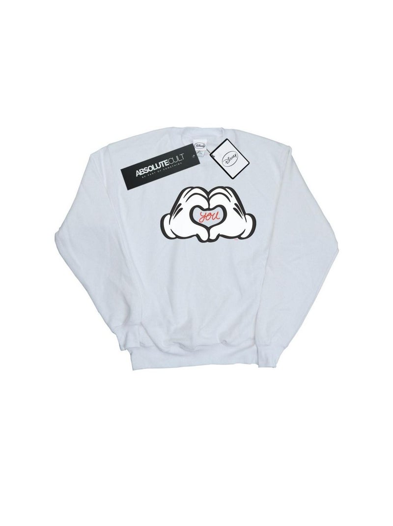 Disney - Sweat LOVES YOU Blanc - Kiabi