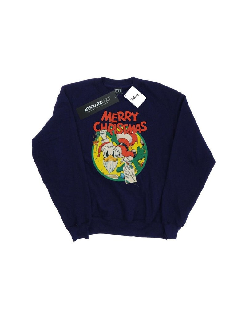 Disney - Sweat MERRY CHRISTMAS Bleu marine - Kiabi