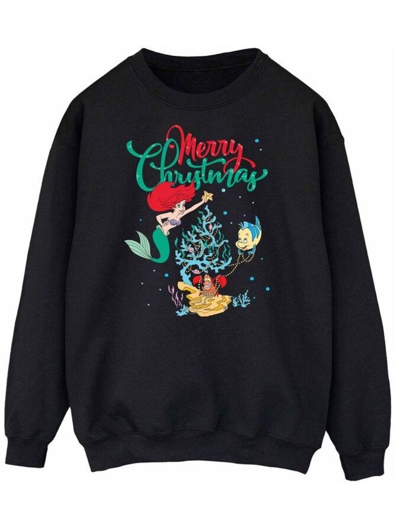 Disney - Sweat MERRY CHRISTMAS Noir - Kiabi