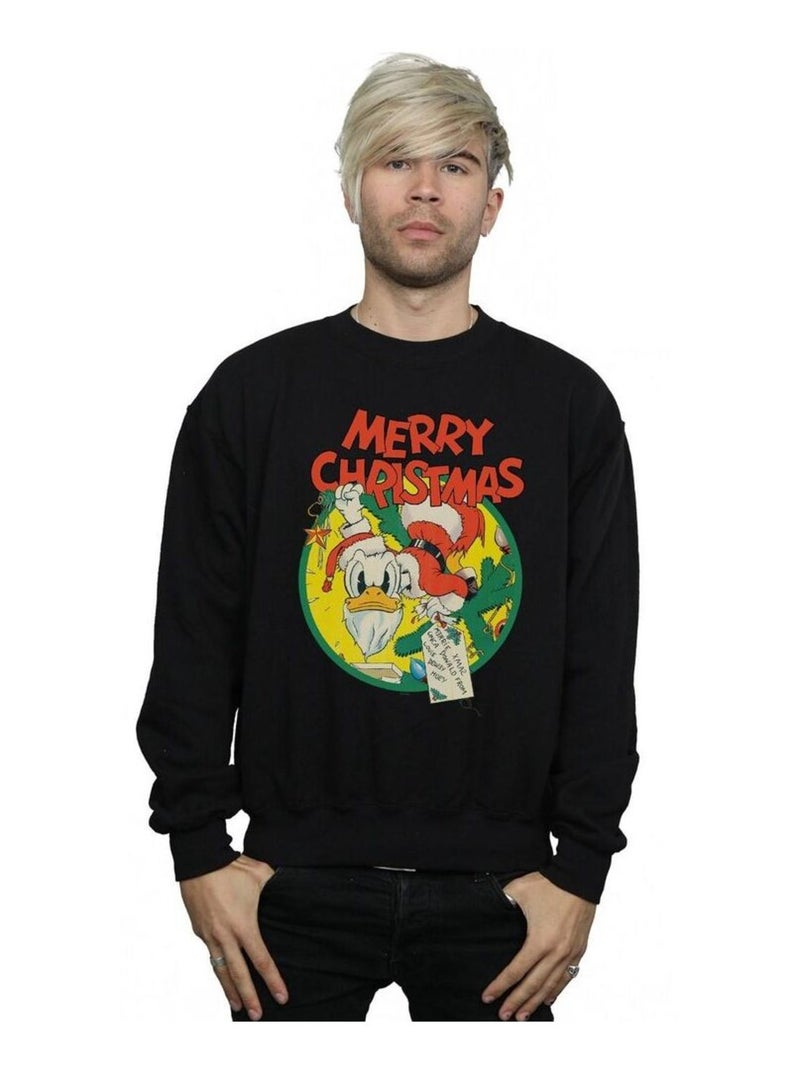 Disney - Sweat MERRY CHRISTMAS Noir - Kiabi