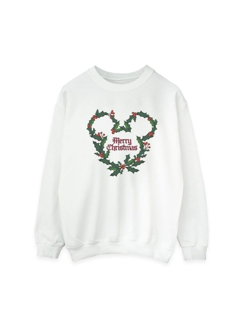 Disney - Sweat MERRY HOLLY Blanc - Kiabi