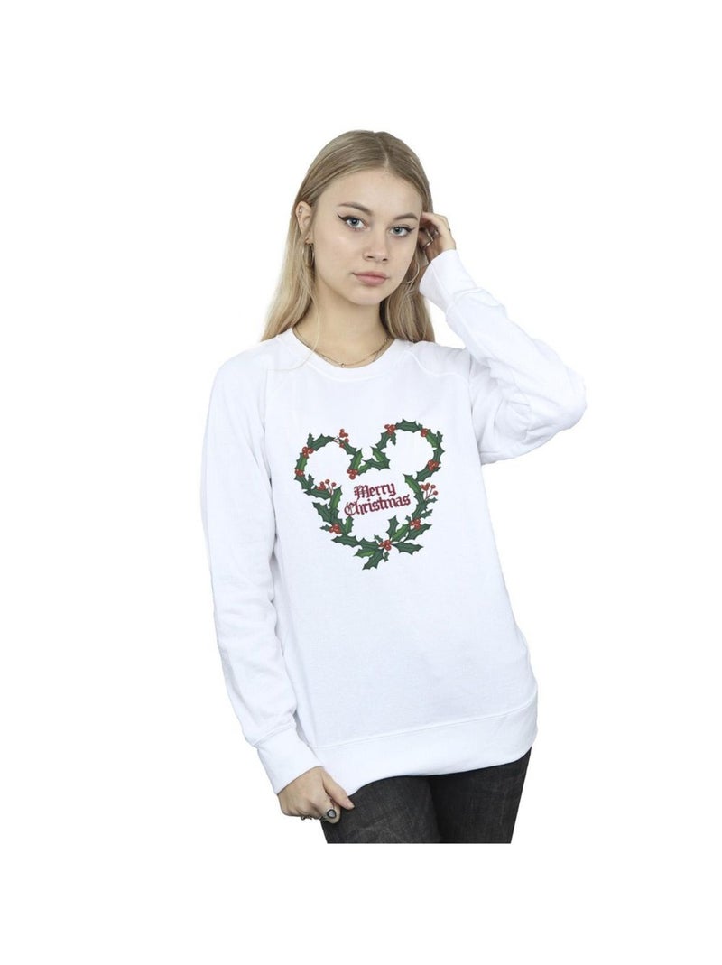 Disney - Sweat MERRY HOLLY Blanc - Kiabi