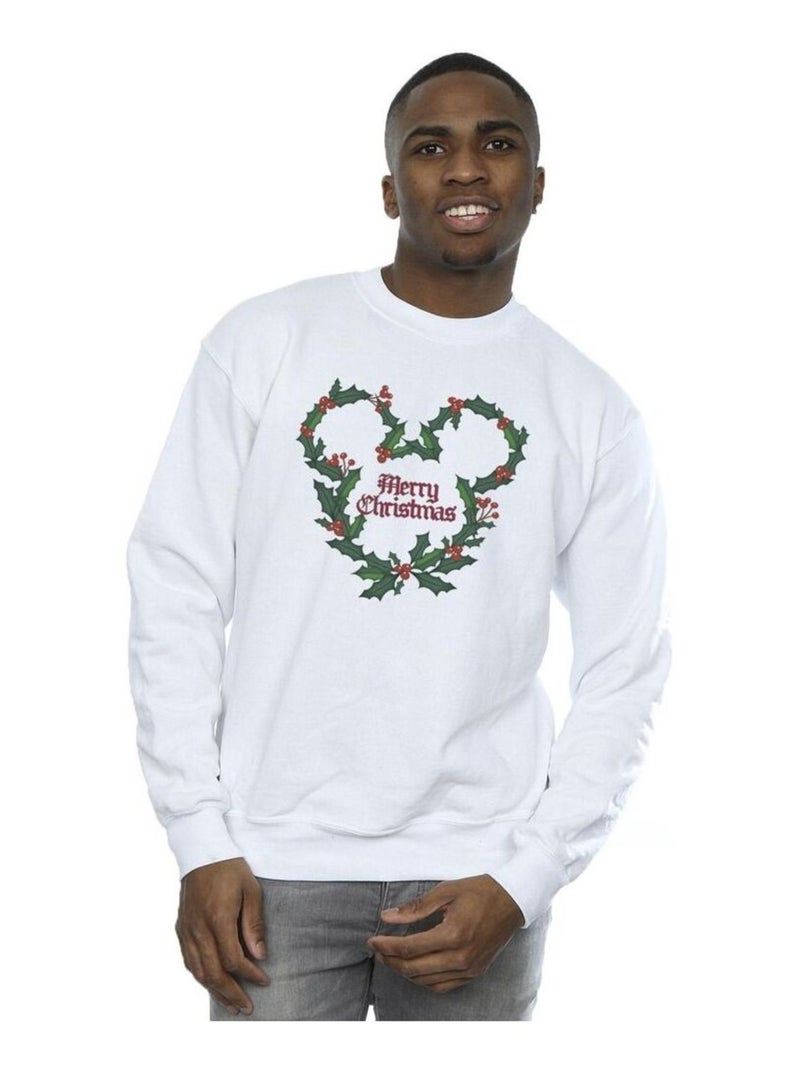 Disney - Sweat MERRY HOLLY Blanc - Kiabi