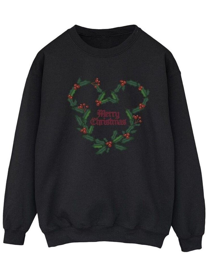 Disney - Sweat MERRY HOLLY Noir - Kiabi