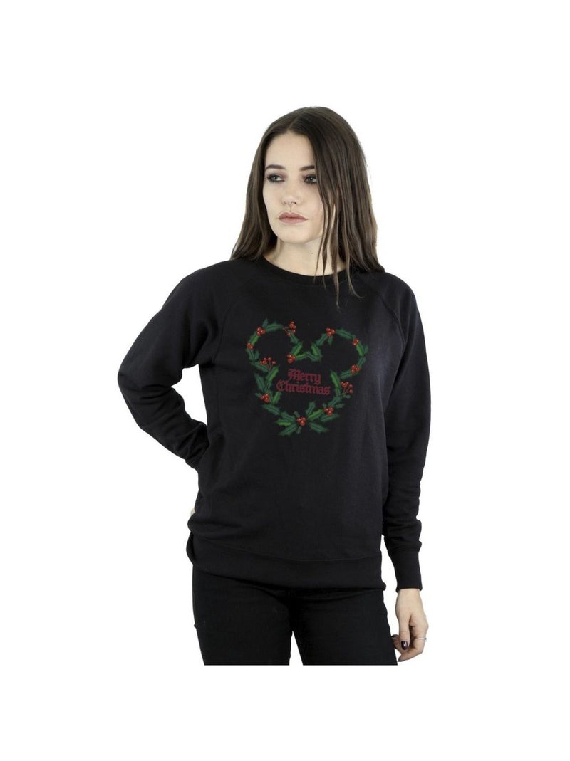 Disney - Sweat MERRY HOLLY Noir - Kiabi