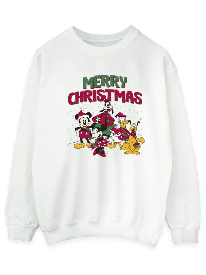 Disney - Sweat MERRYS Blanc - Kiabi