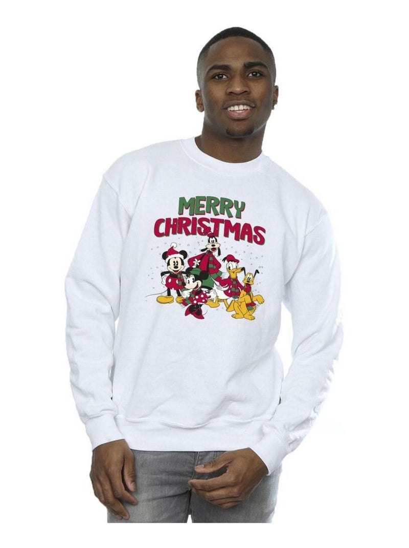 Disney - Sweat MERRYS Blanc - Kiabi