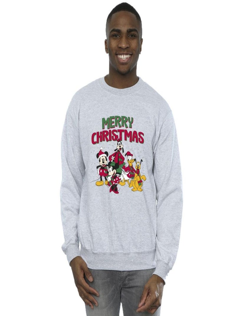 Disney - Sweat MERRYS Gris chiné - Kiabi