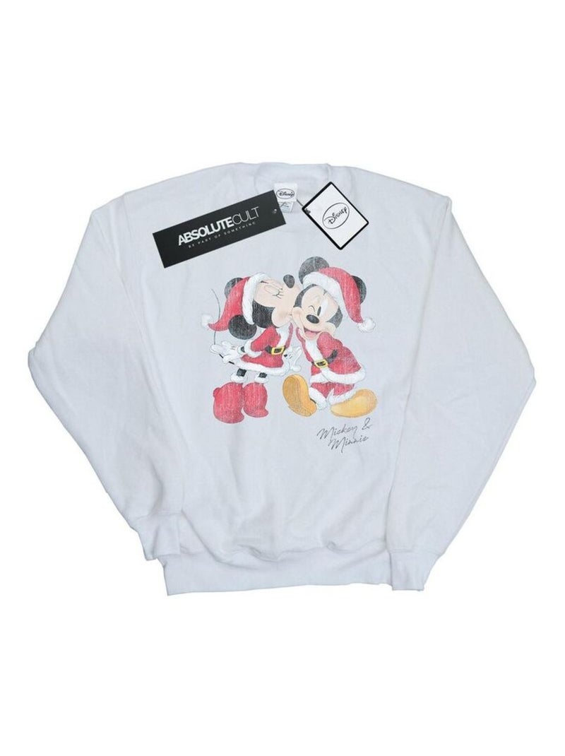 Disney - Sweat MICKEY AND MINNIE Blanc - Kiabi