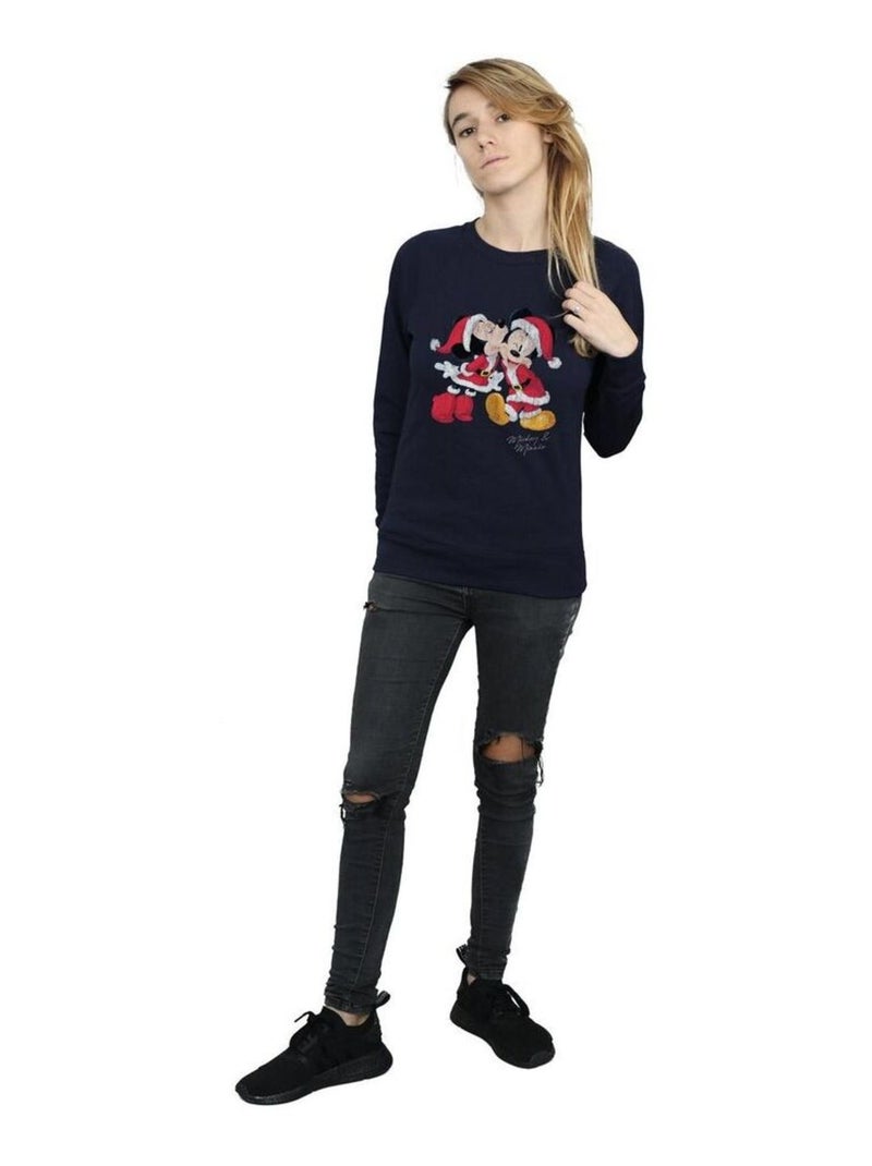 Disney - Sweat MICKEY AND MINNIE Bleu marine - Kiabi
