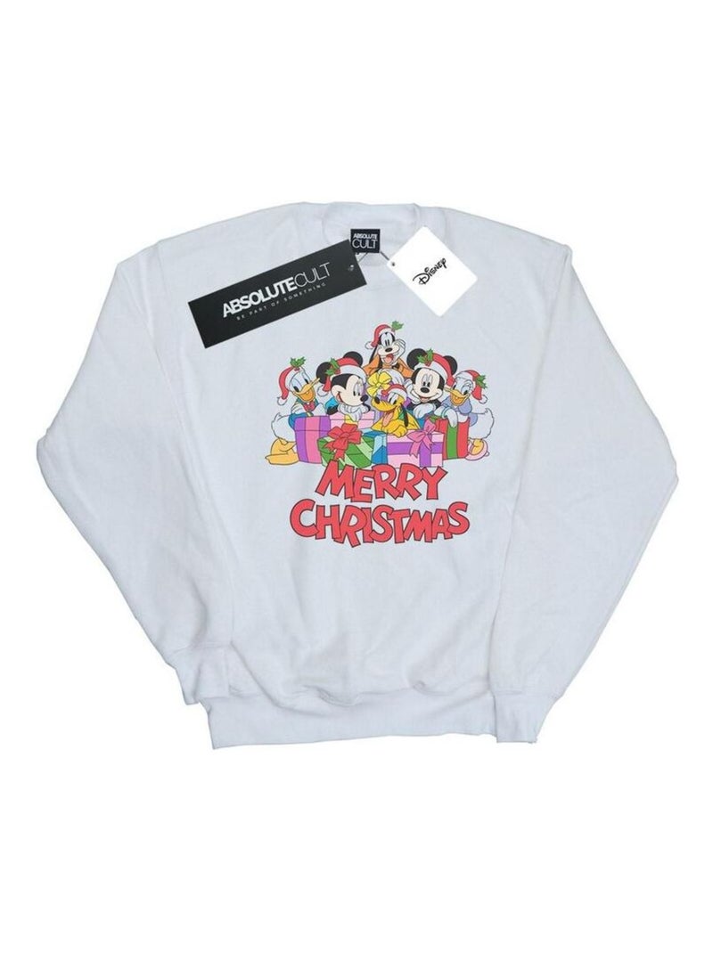 Disney - Sweat MICKEY MOUSE AND FRIENDS Blanc - Kiabi