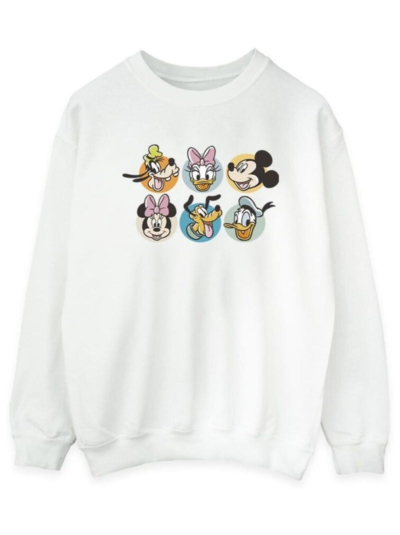 Disney - Sweat MICKEY MOUSE AND FRIENDS Blanc - Kiabi