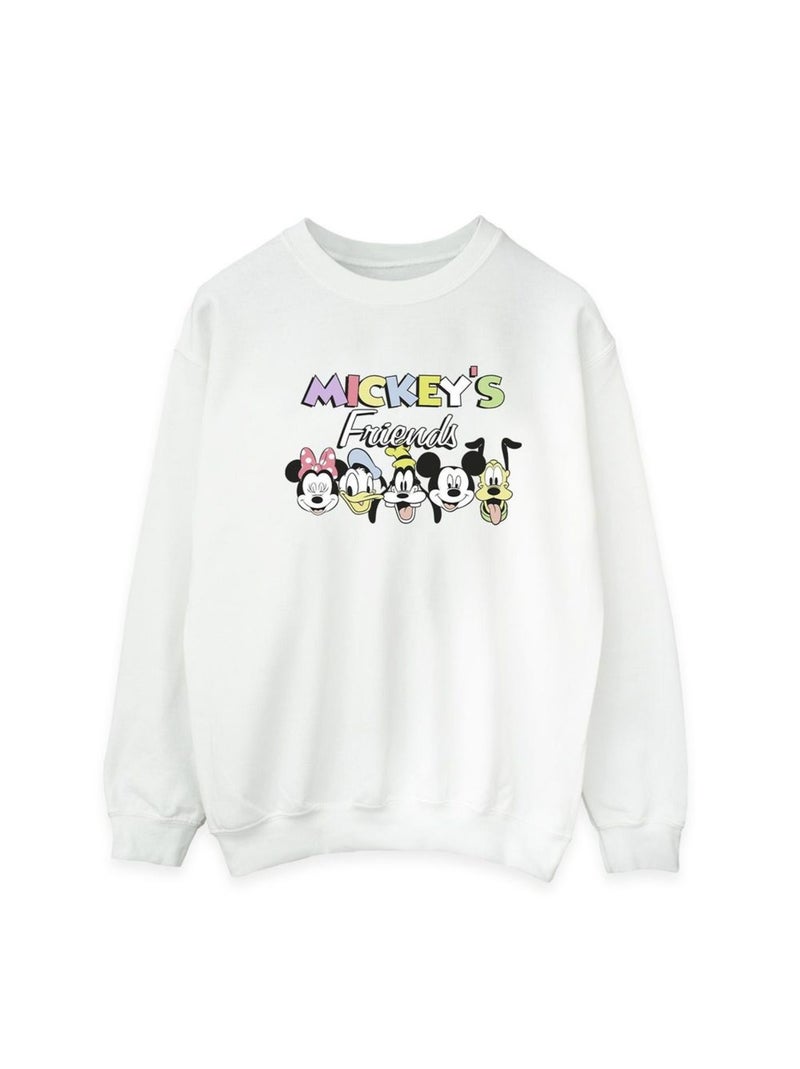 Disney - Sweat MICKEY MOUSE AND FRIENDS Blanc - Kiabi