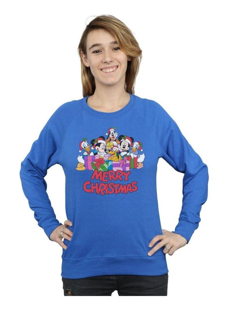 Disney - Sweat MICKEY MOUSE AND FRIENDS Bleu roi - Kiabi