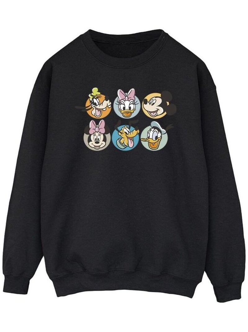 Disney - Sweat MICKEY MOUSE AND FRIENDS Noir - Kiabi