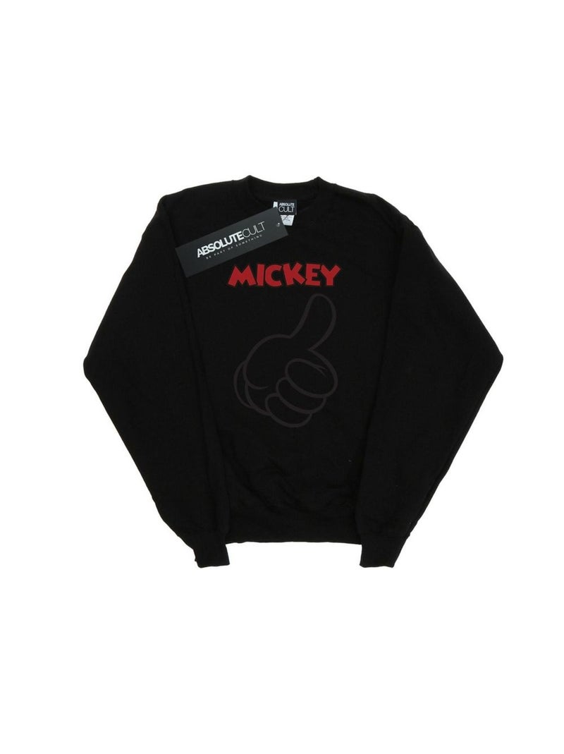 Disney - Sweat MICKEY MOUSE THUMBS UP Noir - Kiabi