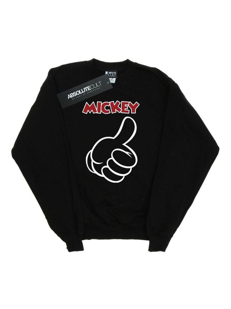 Disney - Sweat MICKEY MOUSE THUMBS UP Noir - Kiabi