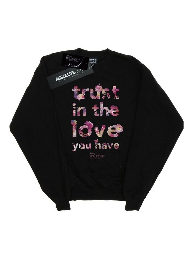 Disney - Sweat MISTRESS OF EVIL TRUST IN THE LOVE Noir - Kiabi