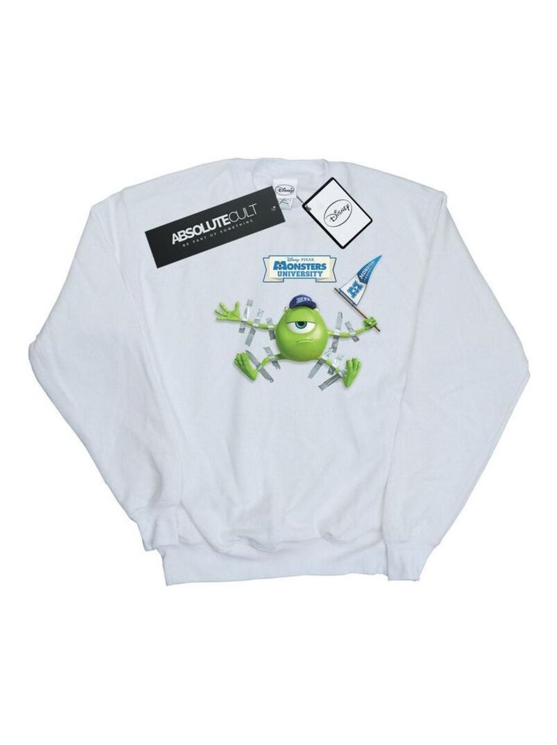 Disney - Sweat MONSTERS UNIVERSITY Blanc - Kiabi