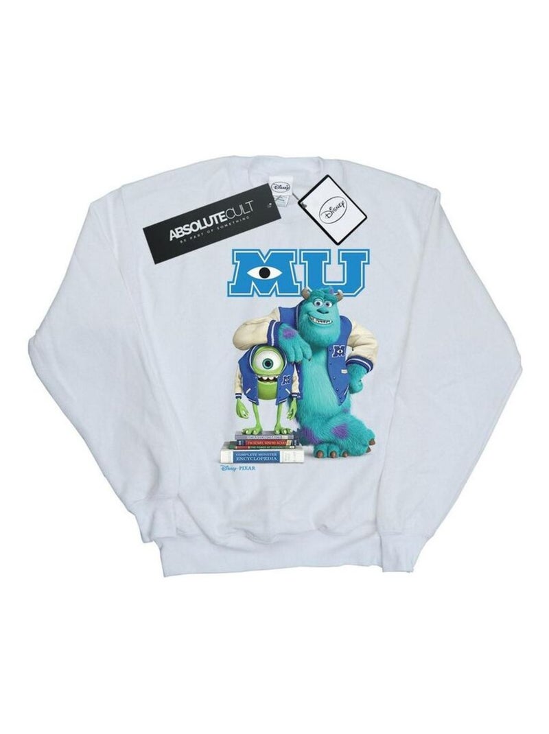 Disney - Sweat MONSTERS UNIVERSITY Blanc - Kiabi