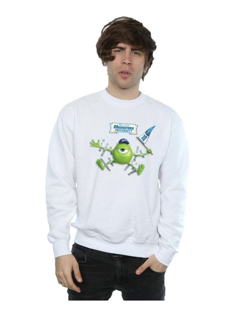 Disney - Sweat MONSTERS UNIVERSITY Blanc - Kiabi