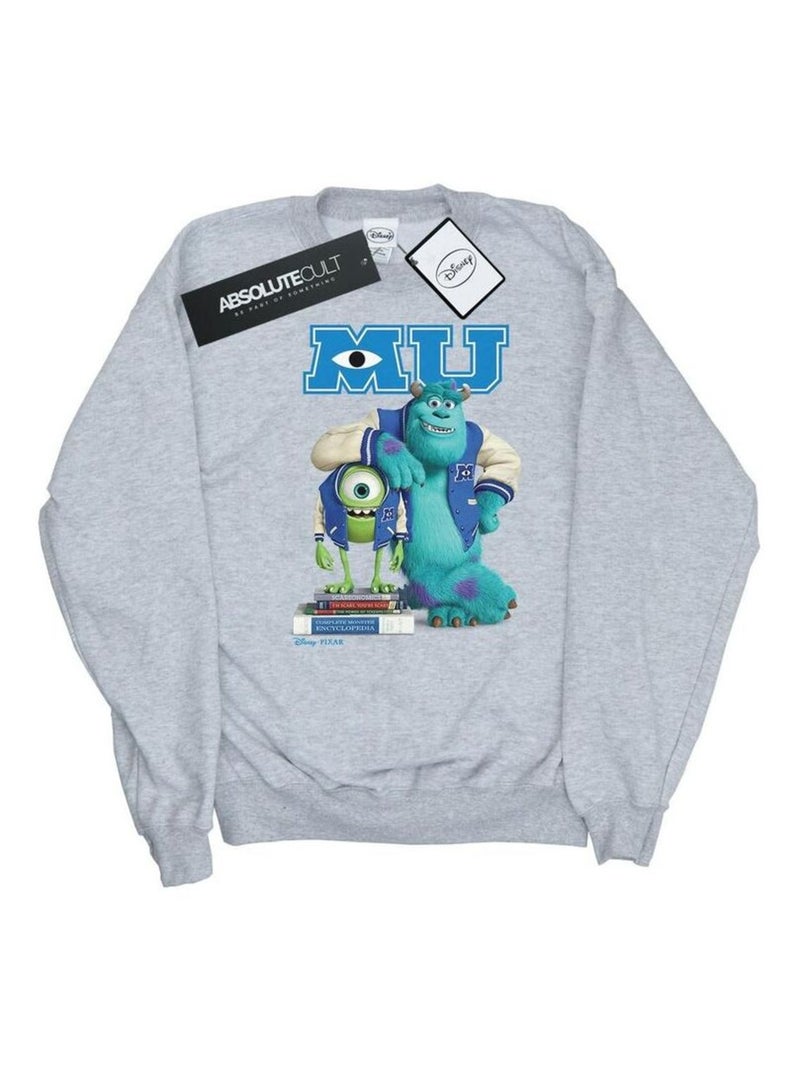 Disney - Sweat MONSTERS UNIVERSITY Gris chiné - Kiabi
