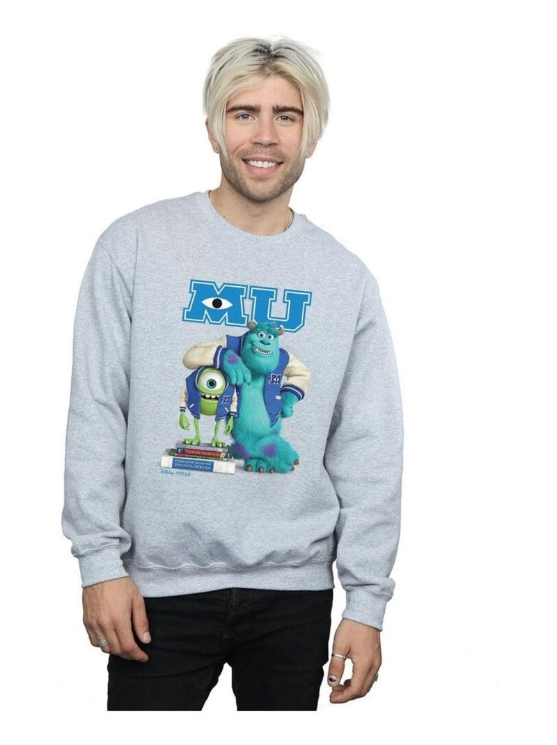 Disney - Sweat MONSTERS UNIVERSITY Gris chiné - Kiabi