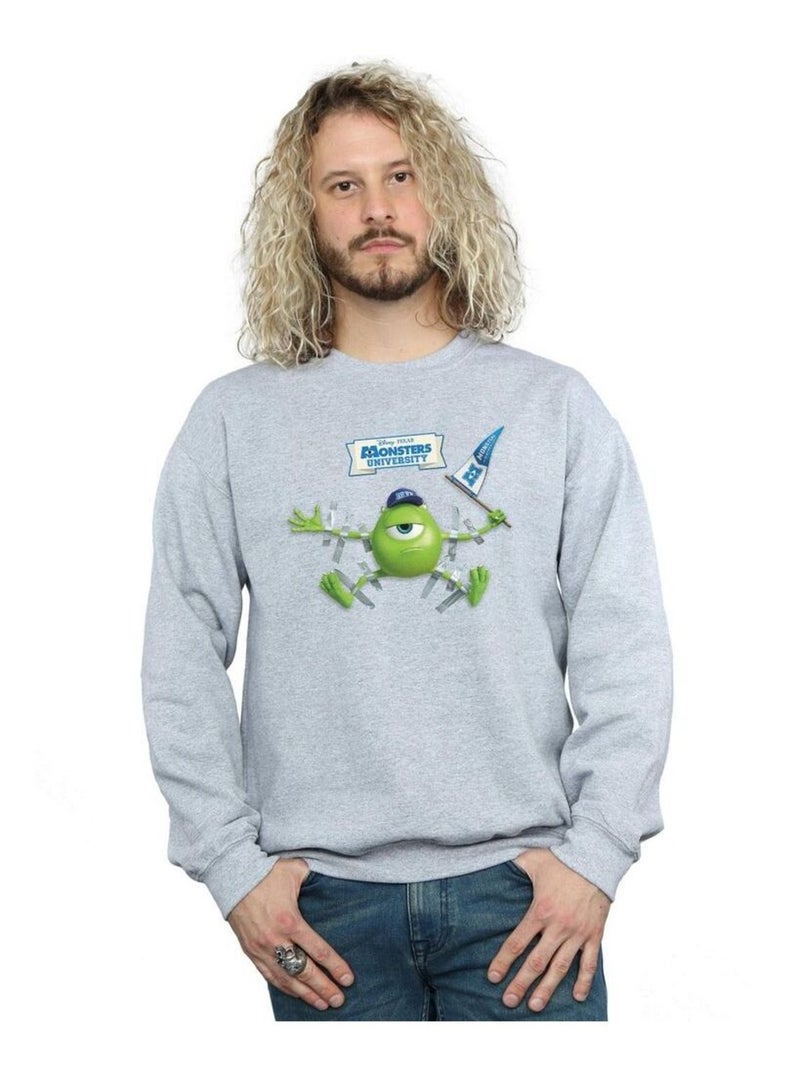 Disney - Sweat MONSTERS UNIVERSITY Gris chiné - Kiabi