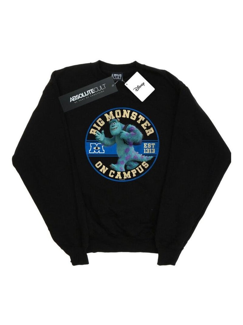 Disney - Sweat MONSTERS UNIVERSITY MONSTER ON CAMPUS Noir - Kiabi